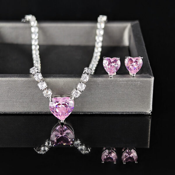 Two-piece Sweet Earrings Necklace - Image 2