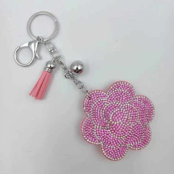 Creative Plum Blossom Hot Rhinestone Keychain Fashion - Image 10