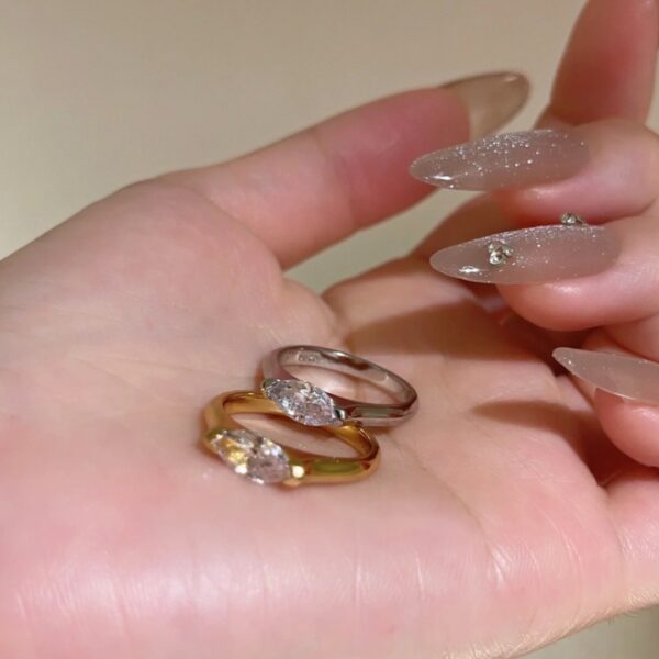 Light Luxury High-grade All-match Earrings Ring - Image 5