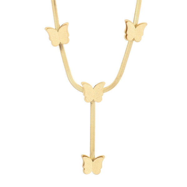 Niche High-grade Ins Necklace Clavicle Chain Butterfly Necklace For Women - Image 10
