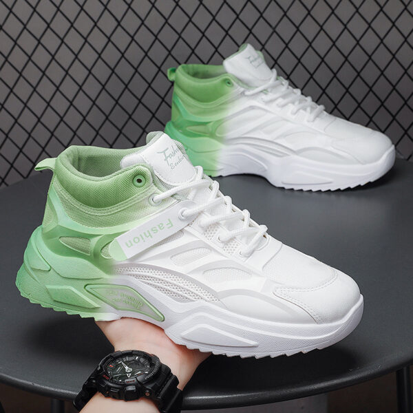 Men's Sports Casual Thick Bottom Wear-resistant High-top Shoes - Image 6