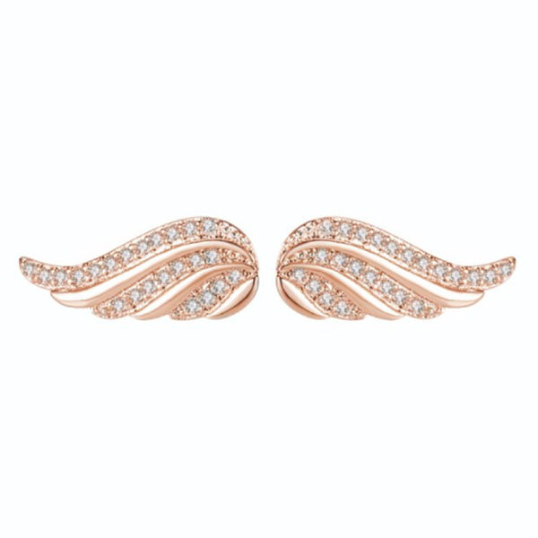 Angel Wing Ear Studs Wings Shape Micro-inlaid - Image 4