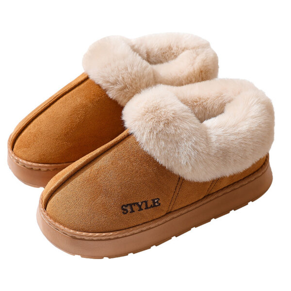 New Suede Cotton Slippers Warm Non-slip Snow Boots - Image 9