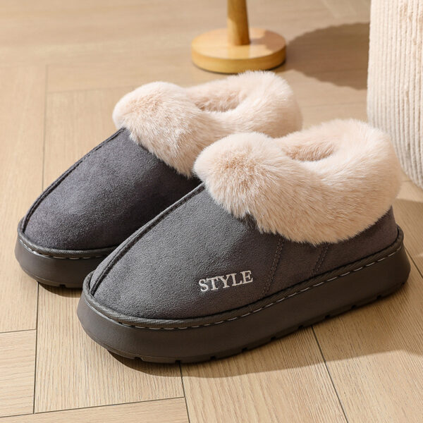 New Suede Cotton Slippers Warm Non-slip Snow Boots - Image 7