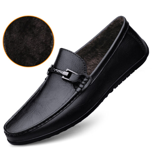 Men's One Pedal Genuine Leather High-grade Soft Soled Flats Casual - Image 5