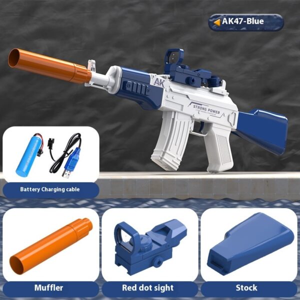 AK47 Electric Water Guns Fully Automatic Shooting Game Beach Entertainment Outdoor Beach Pool Gun Toys For Children Gift - Image 9