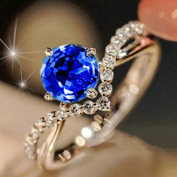 European And American Zircon Couple Ring - Image 3