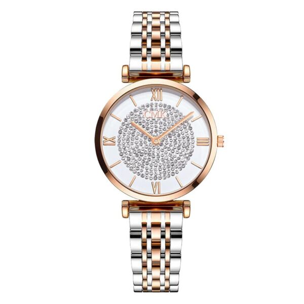 Stylish Graceful Simple Gold Quartz Watch - Image 9