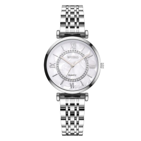Stylish Graceful Simple Gold Quartz Watch - Image 5