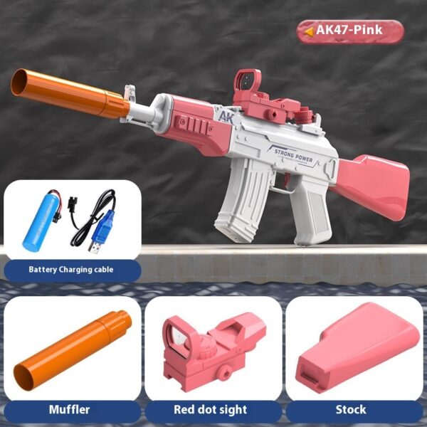 AK47 Electric Water Guns Fully Automatic Shooting Game Beach Entertainment Outdoor Beach Pool Gun Toys For Children Gift - Image 2